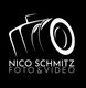 Abbildung einer stilisierten Kamera mit dem Text "Nico Schmitz Foto & Video" darunter.