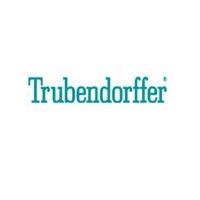 Logo van Trubendorffer met tekst in blauwe letters op witte achtergrond.
