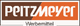 Logo: PEITZMEYER auf braunem und orangem Hintergrund, darunter der Text "Werbemittel".