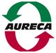 Grüner und roter Pfeil bilden Kreis mit Text "AURECA" in der Mitte.