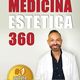 Copertina di un libro di medicina estetica con scritte e uomo in camice. Autore bestseller.