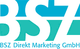 Logo der BSZ Direkt Marketing GmbH in Blautönen.