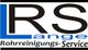 Logo mit den Buchstaben "LRS", darunter "Lange Rohrreinigungs-Service" in Blau und Schwarz.