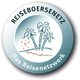 Logo mit Palmen und Schrift: "REISEBOERSENETZ, Das Reisenetzwerk".
