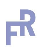 Grafik mit stilisiertem blauen "FR"-Logo auf weißem Hintergrund.