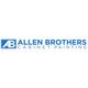 Logo of Allen Brothers Cabinet Painting with initials "AB" in blue.