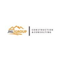 Logo of JNL Group with text "Construction & Consulting" and orange roof design.