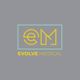 Evolve Medical logo with yellow letters "EM" on a gray background.
