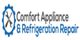 Logo for Comfort Appliance & Refrigeration Repair with a wrench and screwdriver emblem.