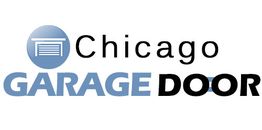 Chicago Garage Door logo with a garage icon on a blue circle.