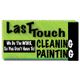 Green "Last Touch" cleaning and painting logo with slogan: "We Do The Work, So You Don't Have To!"