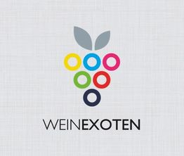 Buntes Traubenlogo über dem Schriftzug "WEINEXOTEN" auf hellem Hintergrund.