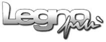 Logo con la scritta "Legnopmi" in stile moderno su sfondo trasparente.