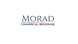 Logo mit Text: "Morad Commercial Brokerage" auf weißem Hintergrund.