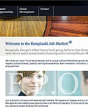 Homepage Kempinski Hotelkette – Jobsite