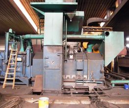 gebrauchte Sandstrahlanlage für Profile und Bleche