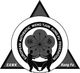 Logo der European Authentic Weng Tjun Kung Fu Federation, zwei Silhouetten im Zentrum.