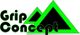 Text "Grip Concept" mit zwei grünen Dreiecken.