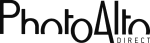Logo mit der Aufschrift "PhotoAlto Direct" in schwarzer Schrift auf weißem Hintergrund.