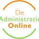 Logo van "De Administratie Online" met oranje en groene tekst in een halve cirkel.