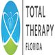 Logo of Total Therapy Florida with a blue and green icon of a human spine.