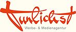 Rotes Logo "Tuniclus" mit Schriftzug "Werbe- & Medienagentur". Weißer Hintergrund.