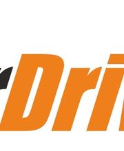 Logo mit Schriftzug "YourDriver24" in Schwarz und Orange. Ein Kreis mit Häkchen umgibt das "Y".