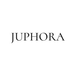 Text "JUPHORA" in schwarzer Schrift auf weißem Hintergrund.