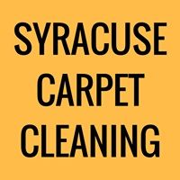 Text "Syracuse Carpet Cleaning" on an orange background.