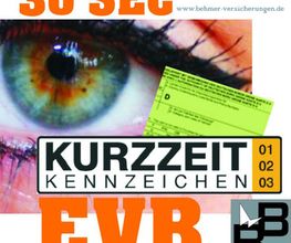 kurzzeitkennzeichen evB sofort Logo