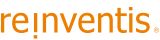 Logo mit dem Text "reinventis" in orange Schrift auf weißem Hintergrund.