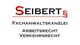 Rechtsanwaltskanzlei-Logo: Seibert, Fachanwalt für Arbeitsrecht und Verkehrsrecht.