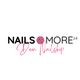 Logo mit Text "NAILS & MORE 24, Dein Nailshop" in schwarzem und pinkem Schriftzug.