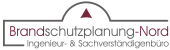 Logo von Brandschutzplanung-Nord, Ingenieur- und Sachverständigenbüro mit rotem Dreieck.
