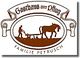 Logo des Gasthauses "Zum Pflug" mit einem Pferd und Pflüger. Text: "Familie Petrusch".