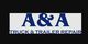 Logo of A&A Truck & Trailer Repair with bold blue text on a white rectangle.