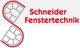 Logo der Schneider Fenstertechnik mit stilisiertem "S" und rotem Text.