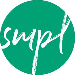 Grüner Kreis mit dem weißen Schriftzug "supd" in handgeschriebenem Stil.