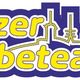 Schriftzug "Harzer Werbeteam" in Gelb mit lila Umriss und stilisiertem Stadtbild im Hintergrund.