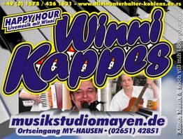 Winni Kappes Musikwerbung: Livemusik, Kontaktinfos und Website.