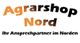 Text: "Agrarshop Nord - Ihr Ansprechpartner im Norden" in orange und schwarz.