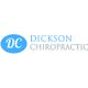 Logo of Dickson Chiropractic with "DC" in a blue oval.