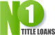 Green and gray logo for No. 1 Title Loans.