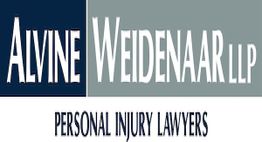 Alvine Weidenaar LLP logo, text reads: "Personal Injury Lawyers."