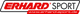 Logo von Erhard Sport in Rot und Schwarz. Webadresse: www.erhard-sport.de.