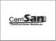 Logo de CerriSan, empresa de construcciones metálicas, en tonos grises y negro.