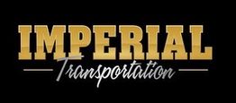 "Imperial Transportation logo in gold and white on a black background."