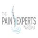 Logo of "The Pain Experts of Arizona" with a spine illustration.