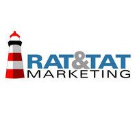 Logo mit Leuchtturm, Text: RAT&TAT MARKETING.
