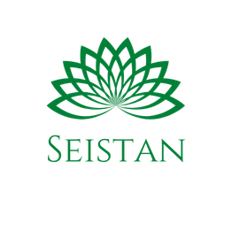 Logo verde de una flor estilizada con el texto "SEISTAN" debajo.
